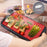 Duronic GP25 Plancha Eléctrica Teppanyaki 2000W 47x26 cm Cerámica Titanio, Antiadherente, Hasta 225 °C, Bandeja Inferior para Tostar y Mantener Caliente, Recogegrasas Extraíble, Asas de Tacto Frío