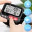 Duronic BPM65 BK Tensiómetro de muñeca digital Mostrando la función de memoria de lecturas, el promedio de mediciones y las alertas de ritmo cardíaco mediante los botones de control