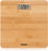 Duronic BS503 Báscula Personal Digital de 180 kg, Gran Pantalla LCD Mostrando la báscula de baño digital con plataforma de bambú, pantalla LCD superior mostrando un peso de 128.4 lb y el logotipo de Duronic en la parte inferior