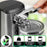 Duronic CO60 Abrelatas Eléctrico Mostrando el mecanismo de palanca para abrir una lata, junto con especificaciones técnicas clave: un peso de 0.6 kg (1.3 lb), capacidad para diámetros de lata de 50-100 mm (2-3.9 in) y una altura máxima de lata de 178 mm (7 in)