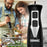 Duronic HB35B Batidora de Mano 350 W, 2 Velocidades, Ligera y Ergonómica Mostrando la batidora de mano Duronic HB35B en color negro, destacando sus 2 velocidades (indicadas por el icono x2 y sus botones de encendido y TURBO) mientras un hombre la utiliza en una olla con ayuda de otra persona que vierte aceite