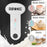 Duronic MF500 BK Espumador de leche automático eléctrico Mostrando el panel de control de un toque y los tiempos máximos de preparación: 8 minutos para chocolate, 4 minutos para espumar y 2 minutos para leche fría