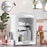 Duronic MFW4 WE Mini Enfriador Portátil Mostrando el mini refrigerador portátil utilizado como organizador de cosméticos, cremas y productos de belleza en un tocador