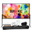 Duronic SFPS80 16:9 Pantalla de proyección de 80 Pulgadas Pantalla para proyector para el hogar 4K Full HD 3D Cine de Noche Oficinas Conferencia Aula Escuela Montaje en Pared o trípode Opcional