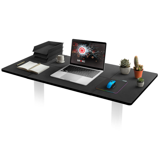 Duronic TT160 BK tablero de escritorio  sin patas | Medidas 160 x 60 x 1,9 cm | Tablero de mesa para escritorio en casa, home office u oficina | Ideal para puesto de trabajo regulable en altura | Color Negro