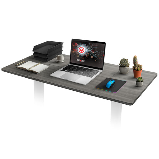 Duronic TT120 GY tablero de escritorio sin patas  | Medidas 120 x 60 x 1,9 cm | Tablero de mesa para escritorio en casa, home office u oficina | Ideal para puesto de trabajo regulable en altura | Color Gris