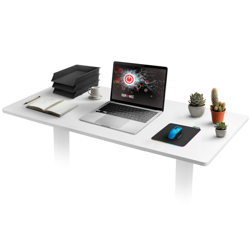 Duronic TT120 WE tablero de escritorio sin patas  | Medidas 120 x 60 x 1,9 cm | Tablero de mesa para escritorio en casa, home office u oficina | Ideal para puesto de trabajo regulable en altura | Color Blanco