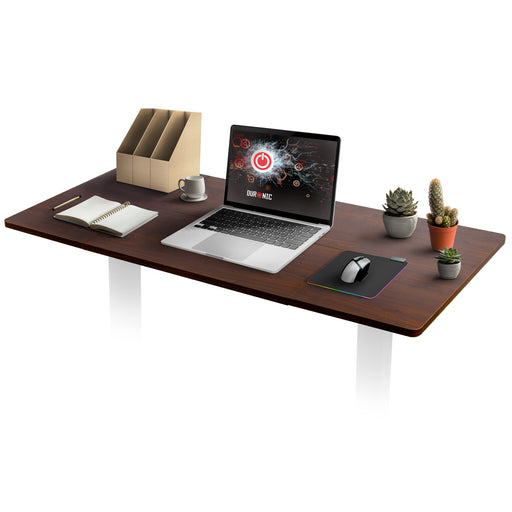 Duronic TT140 WT tablero de escritorio  sin patas | 140 x 60 x 1,9 cm | Tablero de mesa para escritorio en casa, home office u oficina | Ideal para puesto de trabajo regulable en altura | Color Madera Nogal