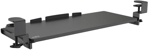 Duronic DKTPX2 Plataforma para teclado y ratón para mesa de escritorio - Instalación por pinza - Solución ideal para ahorrar espacio – Tablero de partículas con material resistente color negro