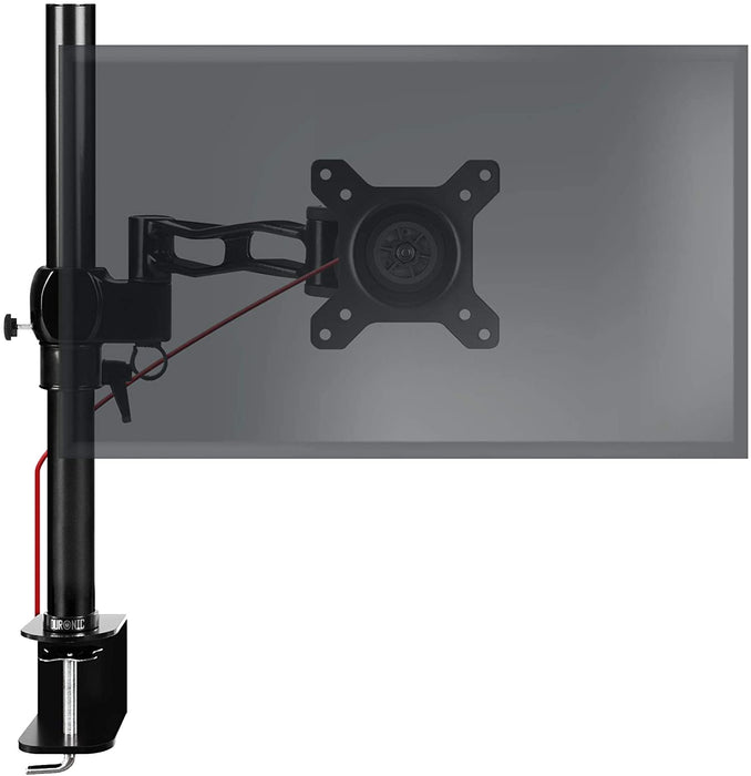 Duronic DM351X2 Soporte para monitor de 13" a 27" pulgadas 8Kg máx - Altura ajustable, giratorio, inclinable, brazo extensible – Soporte para pantalla TV LED LCD