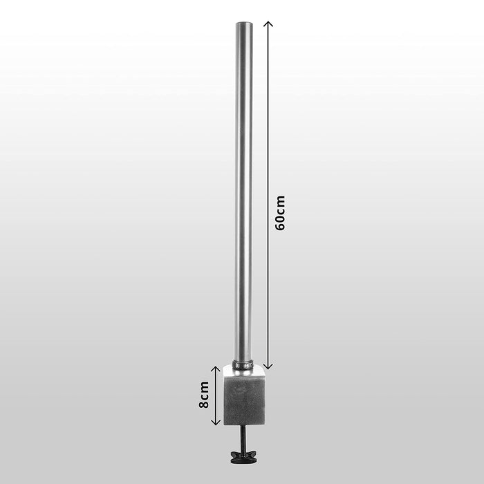 Duronic DM35POLE 60 SR Poste de 60 cm para Soporte de Pantalla de TV y Ordenador | Compatible con Las gamas de Soportes DM15 DM25 DM35 DMG | Ajuste la Altura de su Pantalla