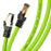 Duronic GN 10M CAT8 Cable de ethernet|Trenzado de los Pares Interno Y Conectores RJ45|Ancho de Banda de hasta 2GHz/2000MHz|Color Verde y Acabado Oro