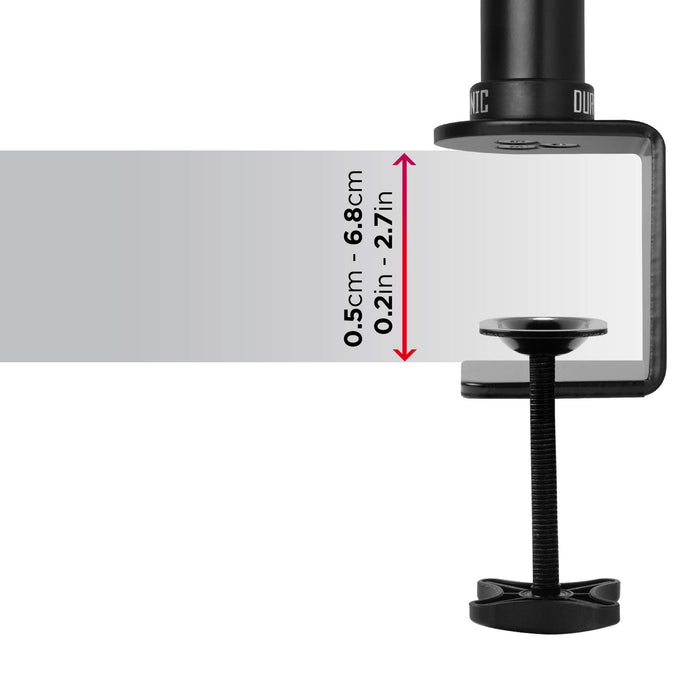 BONTEC Soporte de monitor dual blanco, soporte para monitor para LED LCD de  13-27 pulgadas, brazos ergonómicos de movimiento completo resistente para  monitor doble con capacidad de hasta 22 libras, VESA 75×75/3.937×3.937