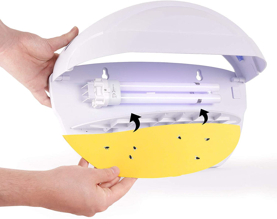Duronic FKWS5 5 láminas adhesivas de repuesto para la lámpara atrapa mosquitosDuronic FKWS18 únicamente - Trampas adhesivas extra para atrapar insectos en espacios interiores