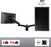 Duronic DM55W1X2 Soporte TV de pared brazo para 1 monitor PC pantalla LCD LED de 15" a 27" pulgadas hasta 7,8 kg y VESA 75/100