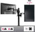 Duronic DM351X3 BK Soporte para monitor de 13" a 27" pulgadas 8Kg máx - Altura ajustable, giratorio, inclinable, 2 brazos extensibles – Soporte para pantalla TV LED LCD Color negro