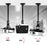 Duronic PB02XL Soporte para Proyector de Techo y Pared - Universal y Articulado|Palo Extensible - Carga Máx 10 kg - Color Negro - Cine en Casa
