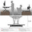 Duronic DM05D10 BK Escritorio ergonómico Standing Desk Convertible | Estación de trabajo regulable - Para trabajar de pie o sentado - Plataforma de 80x51cm - Elevador para pantalla, teclado, portátil