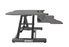 Duronic DM05D22 BK Escritorio Standing Desk para Monitor con Altura Ajustable de 15 a 50 cm, Superficie de 85 x 50 cm|Mesa para Trabajar de pie y Sentado