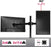 Duronic DM252 Soporte para 2 monitores de 13" a 27" pulgadas con doble brazo 8Kg máx -Altura ajustable, giratorio, inclinable - Soporte para 2 pantallas compatible con TV LED LCD