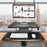 Duronic DM05D13 BK Escritorio Standing Desk para Monitor con Altura Ajustable de 12 a 40 cm|Mesa para Trabajar de pie y Sentado