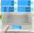 Duronic KS100 GY Báscula de cocina digital 22x18.3cm | Pantalla LCD grande con iluminación en azul | Peso máximo 5 kg | Bol de 1.2 L | Función tara | Mide en gr, lb, oz y ml - Color gris