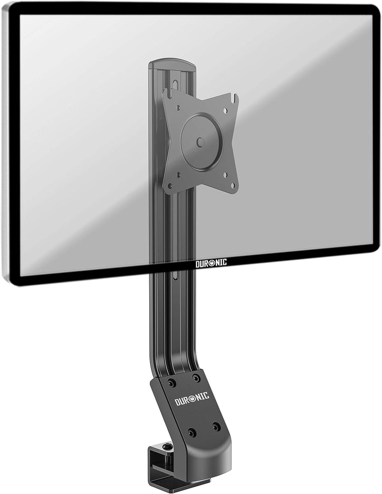 Duronic DM12X1 Soporte de monitor | Soporte para pantalla de 17-30 pulgadas | regulable en altura | 8kg VESA 75/100 | Inclinación 15° | Rotación 360° | Soporte de monitor de acero | Pivotante