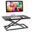 Duronic DM05D20 BK Escritorio Standing Desk para Monitor con Altura Ajustable de 5 a 41 cm, Superficie de 74 x 45 cm|Mesa para Trabajar de pie y Sentado