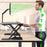Duronic DM05D9 Escritorio ergonómico Standing Desk Convertible | Capacidad de hasta 15 kg - Para trabajar de pie o sentado - Plataforma de 80x62cm - Elevador para pantalla, teclado, portátil