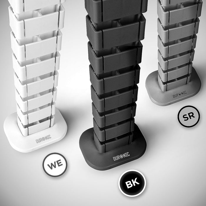 Duronic CM1DM BK Pasacables | 130 cm Pasacables | Ajustable y Flexible | Ideal para asegurar Cables USB ethernet y de alimentación para Evitar Accidentes