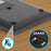 Duronic KS1009 Báscula de cocina digital 16x20cm|Pantalla LDC con lectura de dígitos fácil|Peso máximo 10kg|Función tara|Mide en gramos, libras, onzas fluidas y mililítros|Color gris