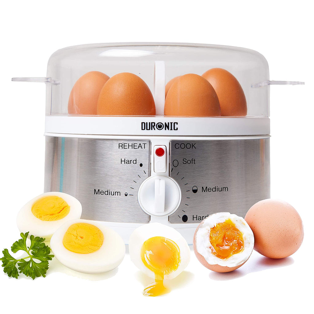 Cuece huevos eléctrico para 8 huevos, acero inoxidable, ajuste de cocc –  Euroelectronics ES