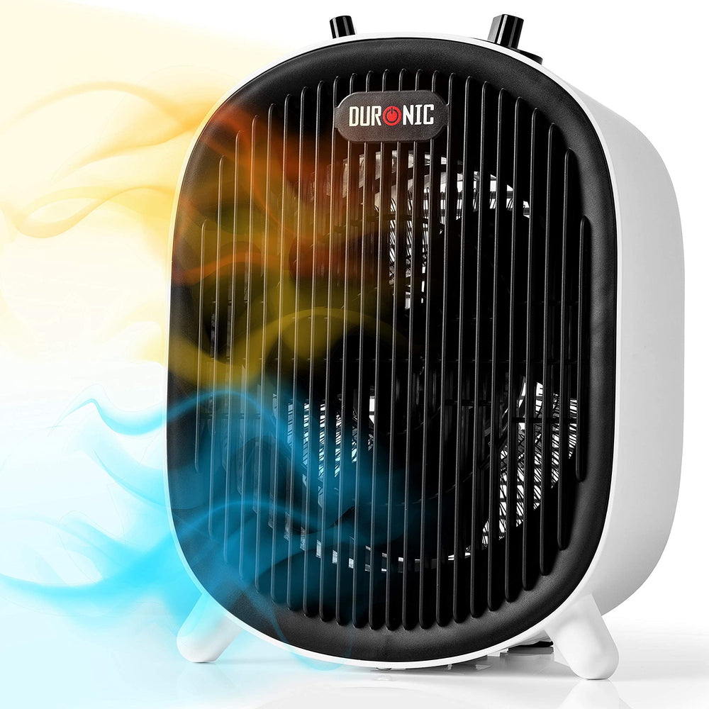 Duronic FH2KW1 Radiador-Ventilador/Estufa con función Ventilador para  Verano | 2 Niveles de calefacción y opción de Aire frío | 1200W/2000W 