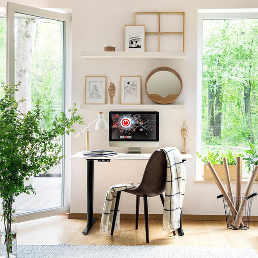Duronic TT120 WE tablero de escritorio | Medidas 120 x 60 x 1,9 cm | Tablero de mesa para escritorio en casa, home office u oficina | Ideal para puesto de trabajo regulable en altura | Color Blanco