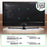 Duronic TVB777 Soporte TV de pared fijo ultra delgado para pantalla LED, LCD, Plasma - Monitor de 33" a 60" pulgadas hasta 40 kg -SOLO Compatible con VESA 600 x 400