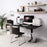 Duronic TT140 BK tablero de escritorio | Medidas 140 x 60 x 1,9 cm | Tablero de mesa para escritorio en casa, home office u oficina | Ideal para puesto de trabajo regulable en altura | Color Negro