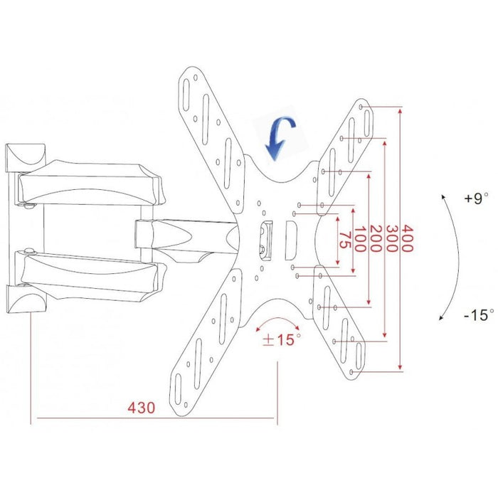 PERLESMITH Soporte De TV Con Certificación UL Para La Mayoría De Televisores De 37 A 85 Pulgadas, Soporte De Pared Universal Para TV De 16 A 24 Pulgadas Con Carga De
